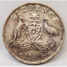 AUSTRALIA 1941 . SIXPENCE AUSTRALIA 1941 . SIXPENCE